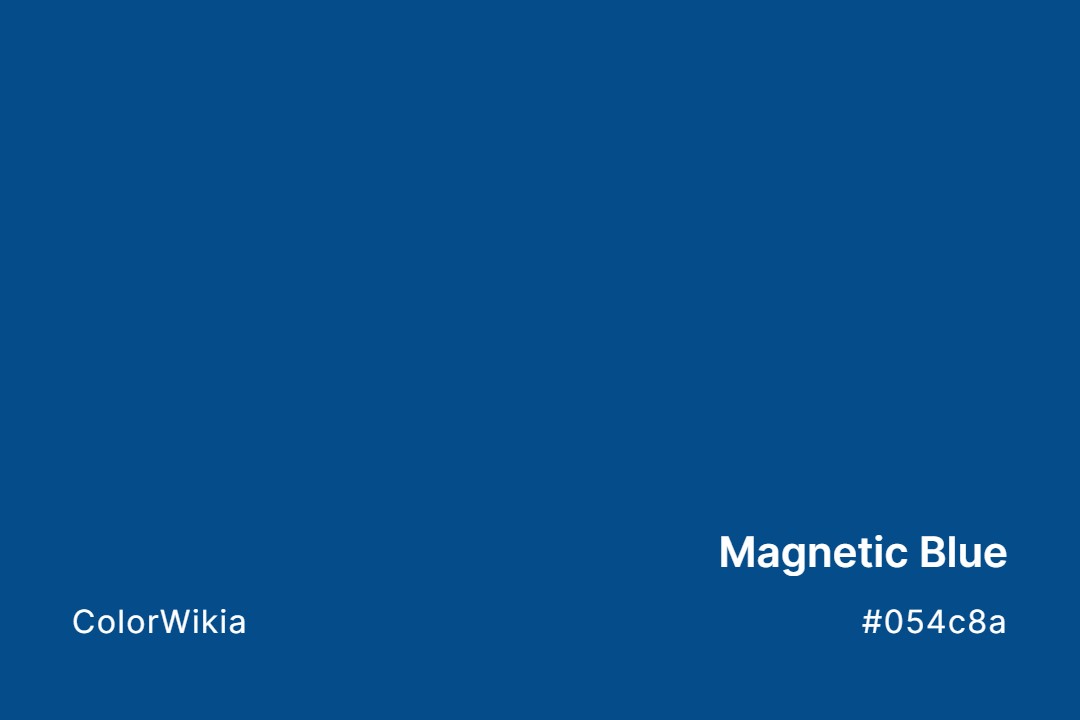 magnetic blue color 054c8a