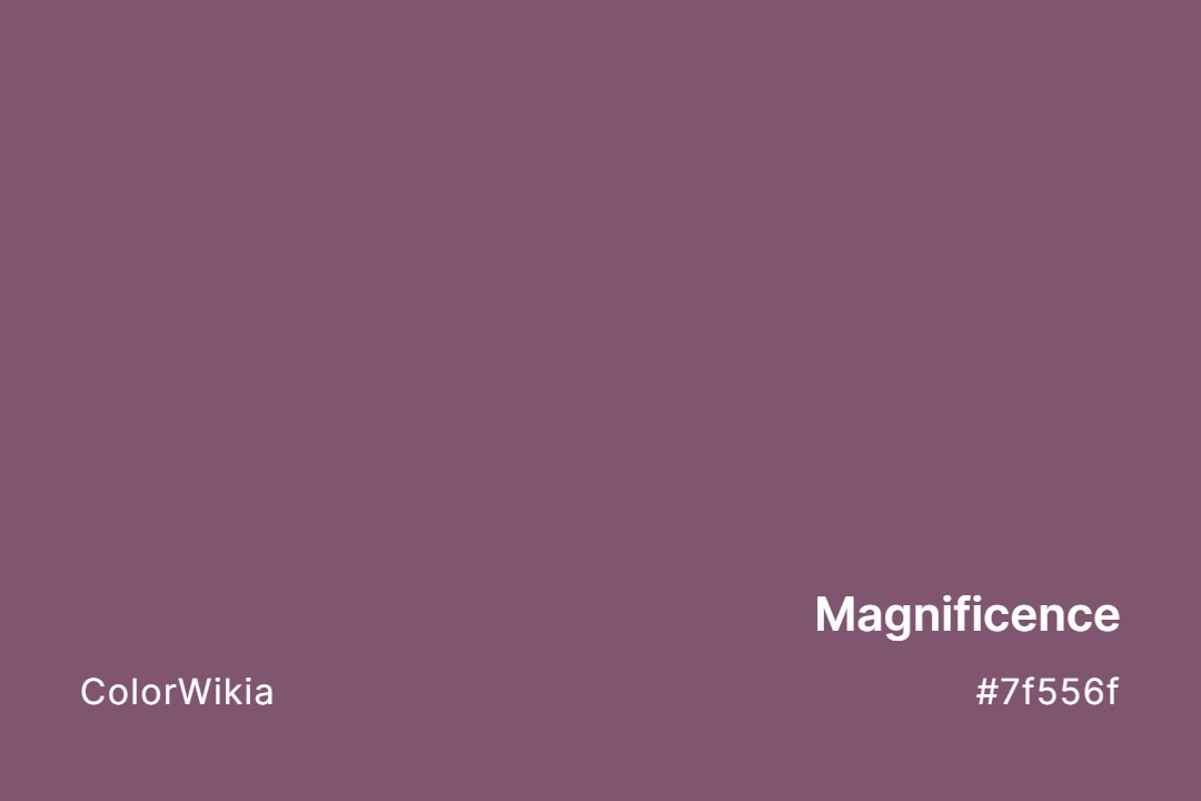 Magnificence Color – #7f556f: Codes and Complete Breakdown