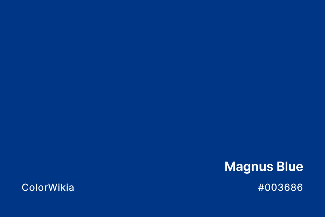 Magnus Blue Color – #003686: Codes and Complete Breakdown