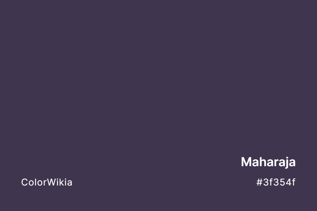 Maharaja Color – #3f354f: Codes and Complete Breakdown