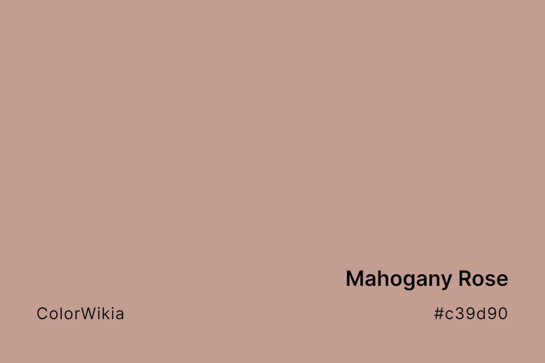 mahogany rose color c39d90