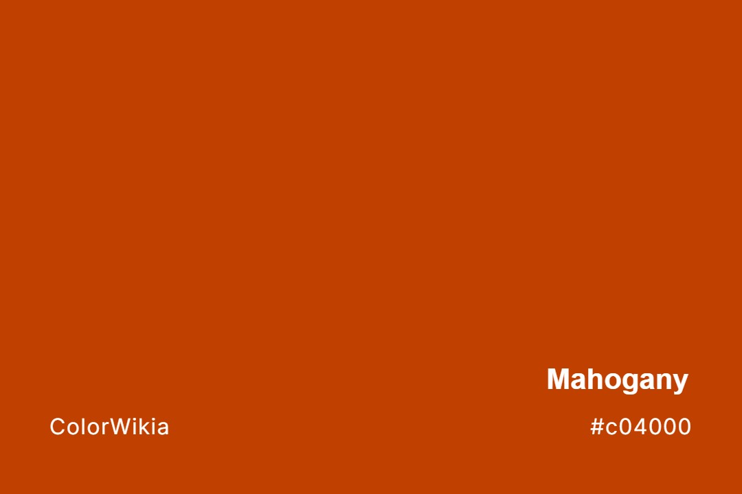 mahogany color c04000