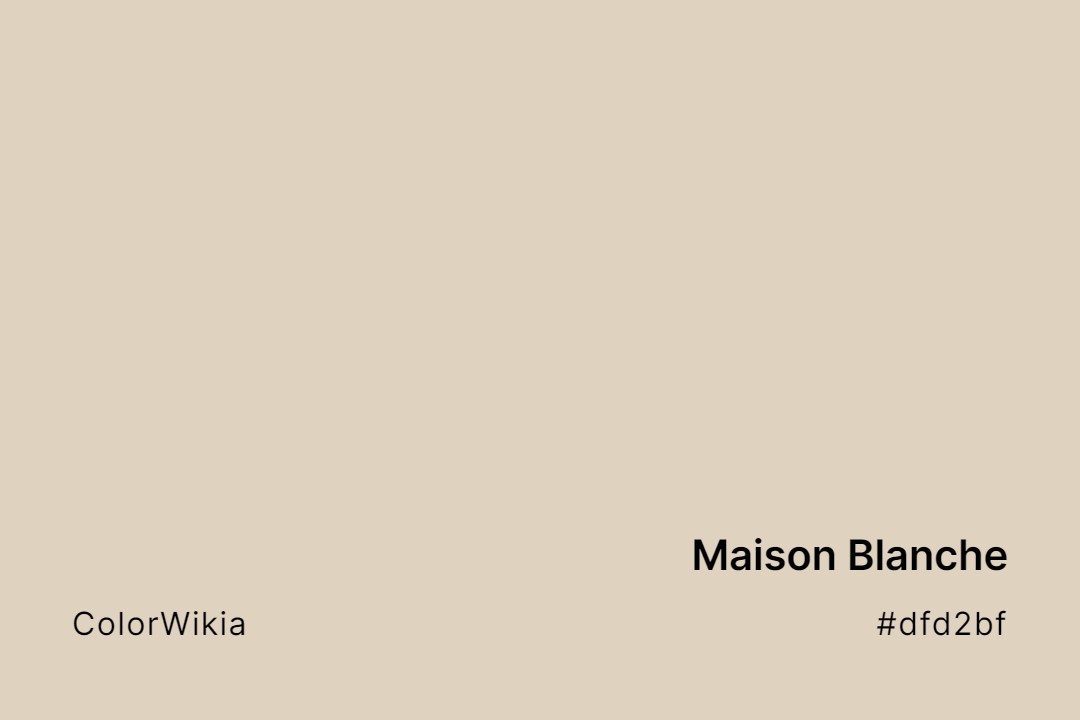 Maison Blanche Color – #dfd2bf: Codes and Complete Breakdown