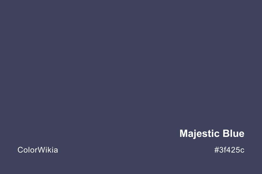 majestic blue color 3f425c