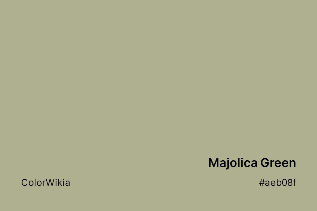 Majolica Green Color – #aeb08f: Codes and Complete Breakdown