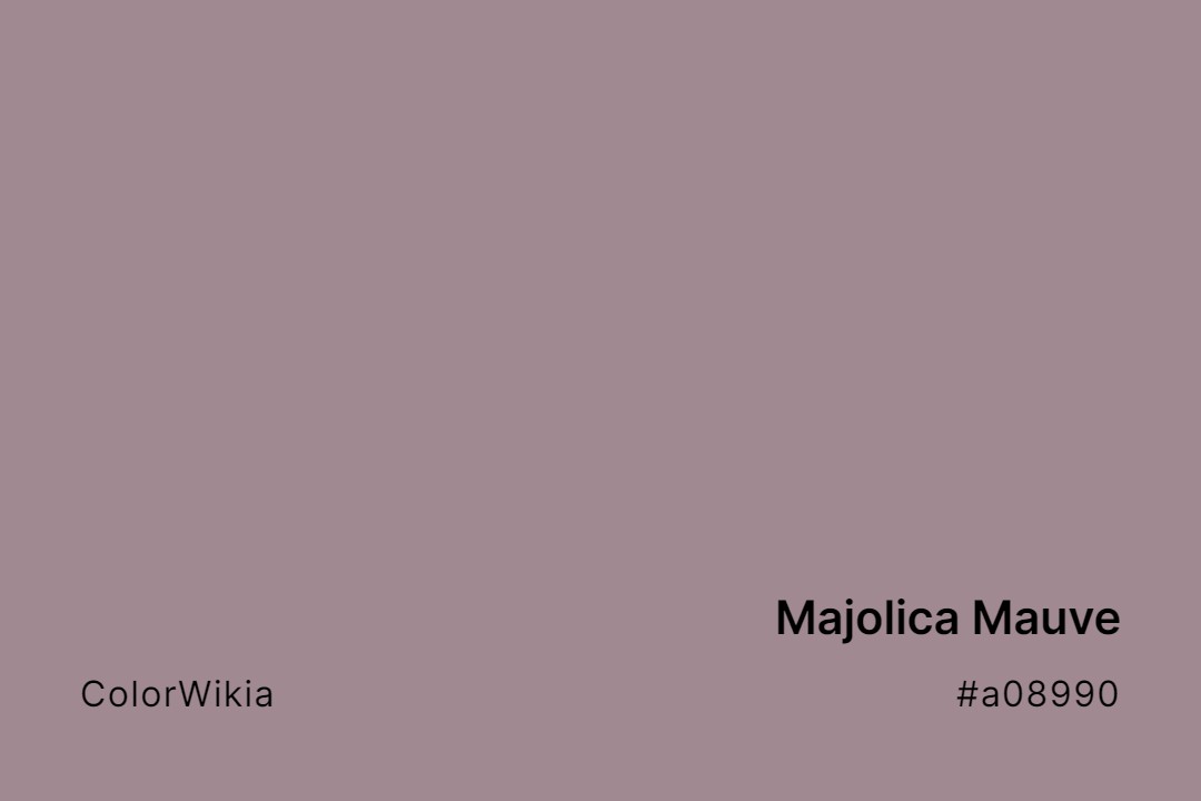 Majolica Mauve Color – #a08990: Codes and Complete Breakdown