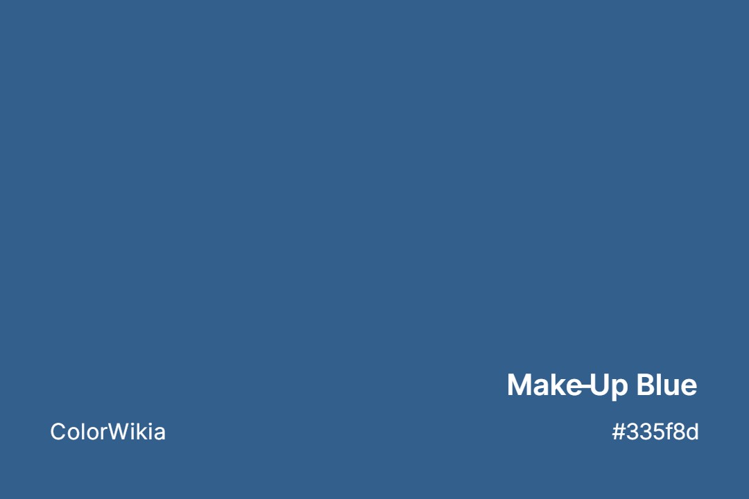 Make-Up Blue Color – #335f8d: Codes and Complete Breakdown