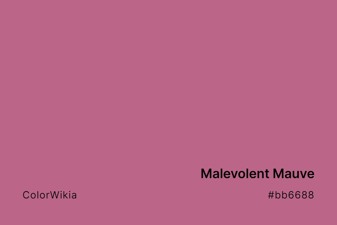 Malevolent Mauve Color – #bb6688: Codes and Complete Breakdown