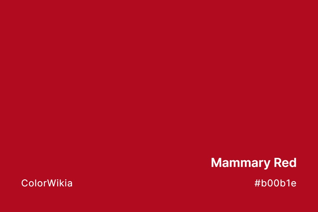 Mammary Red Color – #b00b1e: Codes and Complete Breakdown
