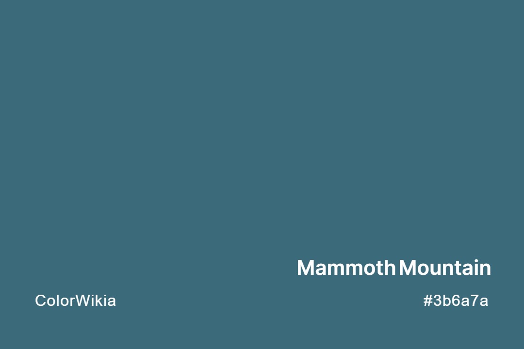 mammoth mountain color 3b6a7a