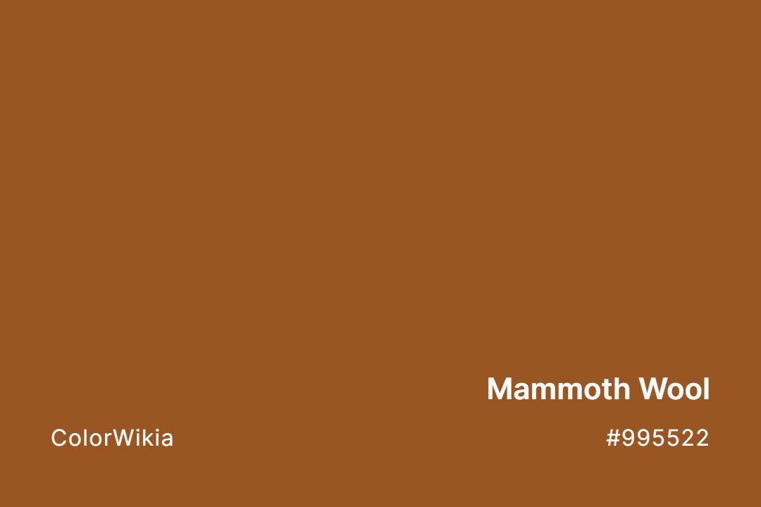 mammoth wool color 995522