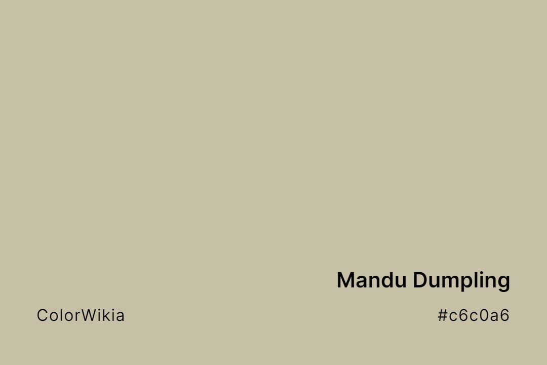 mandu dumpling color c6c0a6