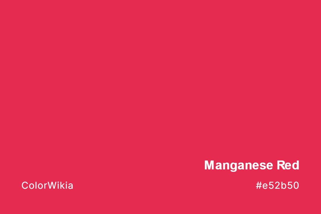 Manganese Red Color – #e52b50: Codes and Complete Breakdown