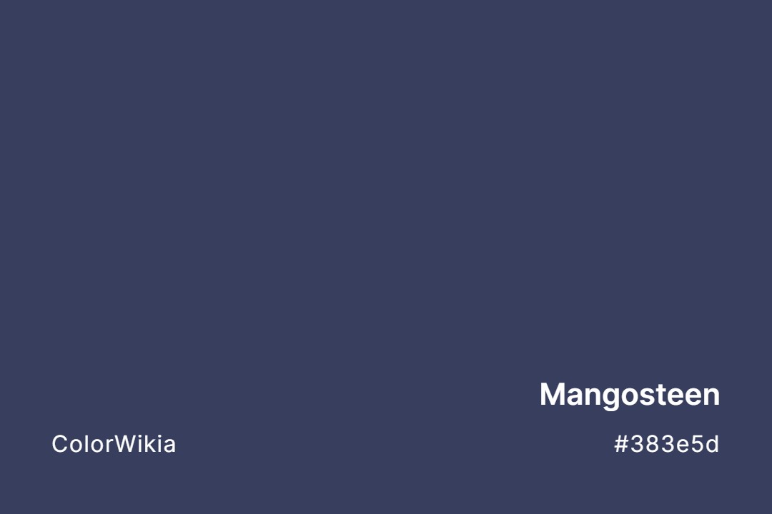 Mangosteen Color – #383e5d: Codes and Complete Breakdown