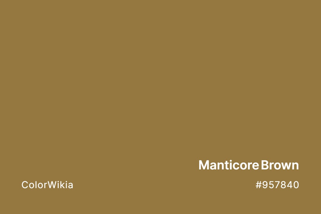 Manticore Brown Color – #957840: Codes and Complete Breakdown