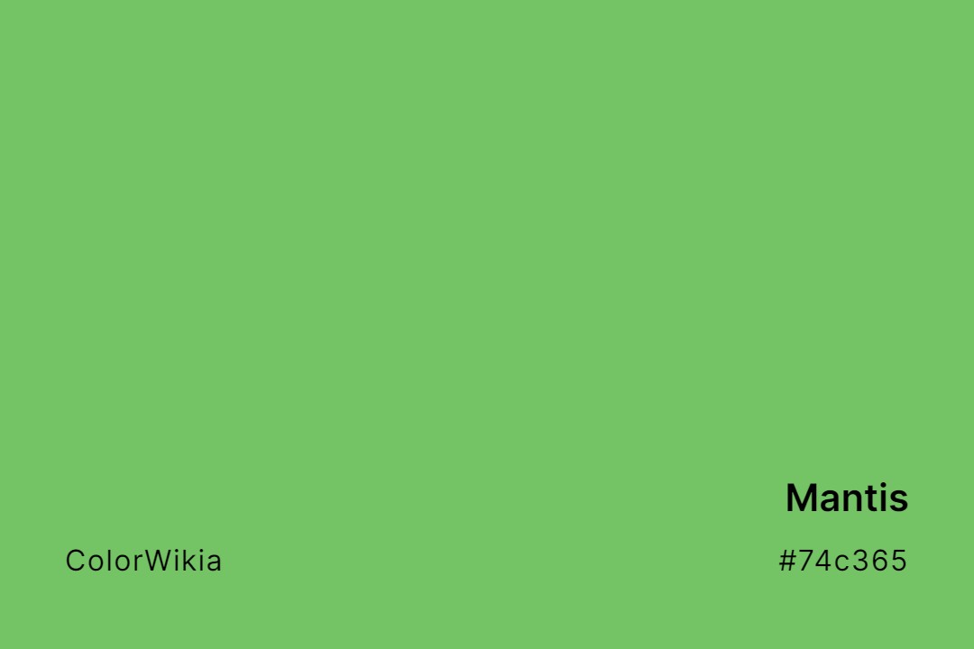 mantis color 74c365