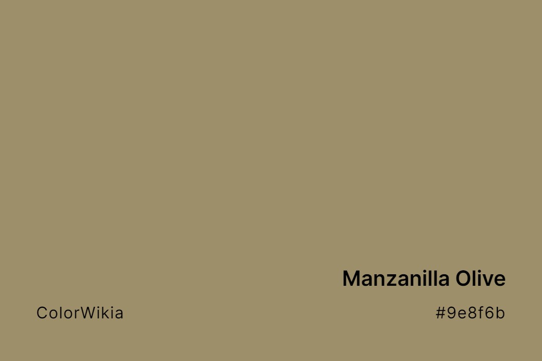 manzanilla olive color 9e8f6b