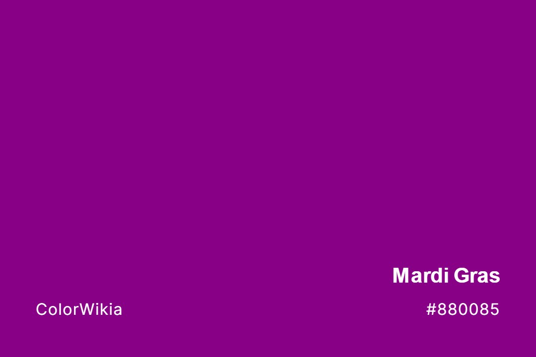 Mardi Gras Color – #880085: Codes and Complete Breakdown