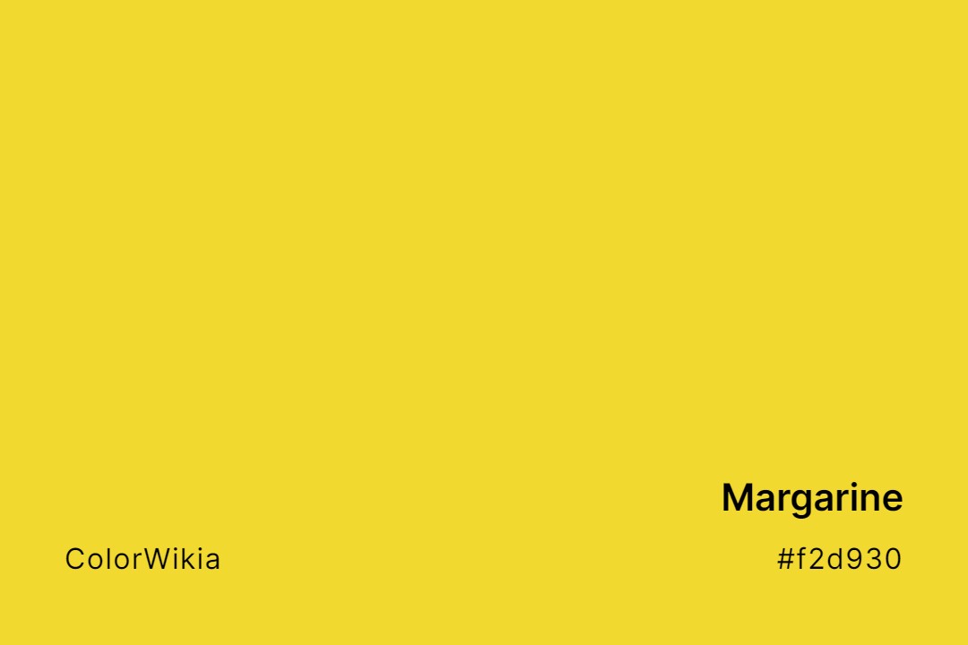 Margarine Color – #f2d930: Codes and Complete Breakdown
