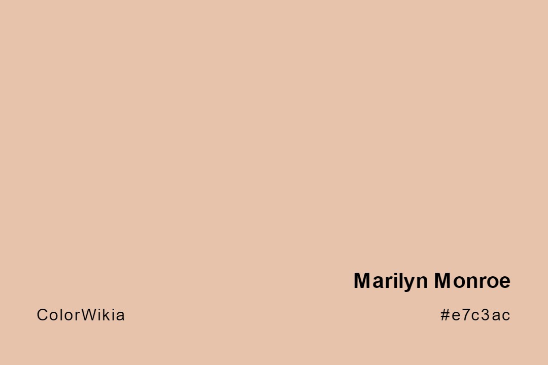 Marilyn Monroe Color – #e7c3ac: Codes and Complete Breakdown
