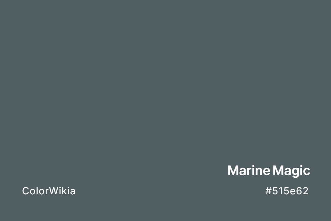 marine magic color 515e62