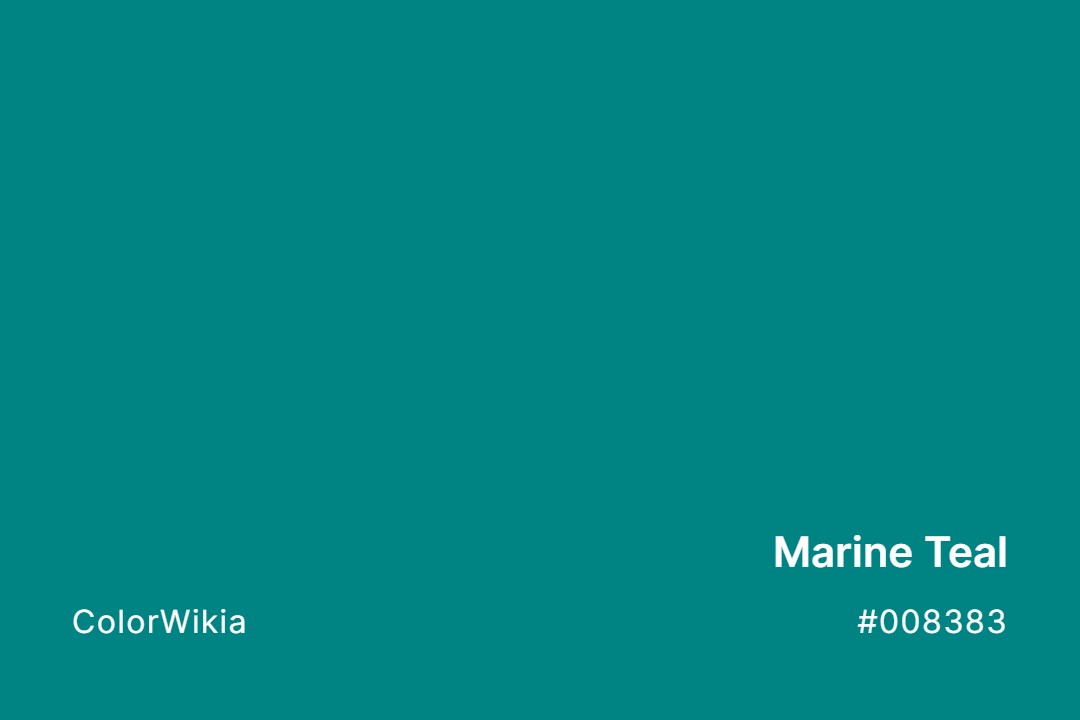 marine teal color 008383