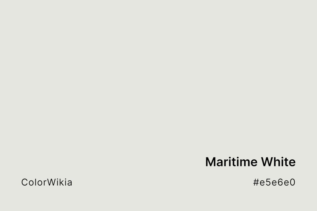 maritime white color e5e6e0