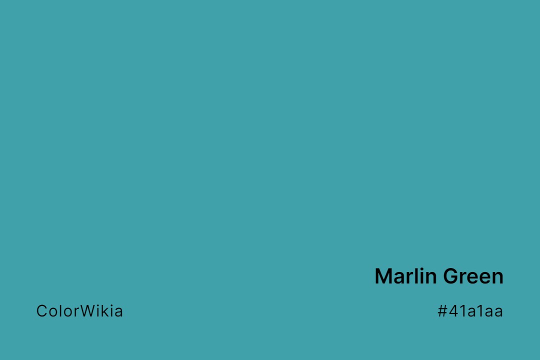 marlin green color 41a1aa