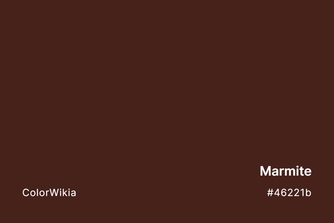 Marmite Color – #46221b: Codes and Complete Breakdown