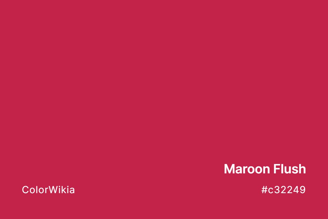 maroon flush color c32249