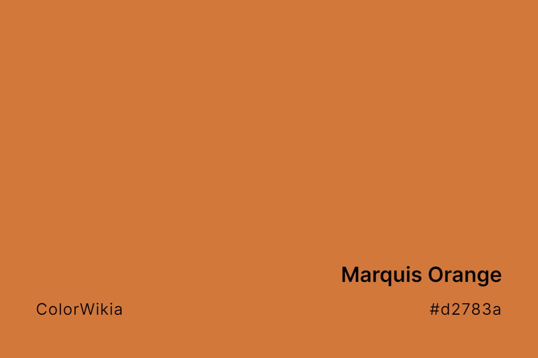 marquis orange color d2783a