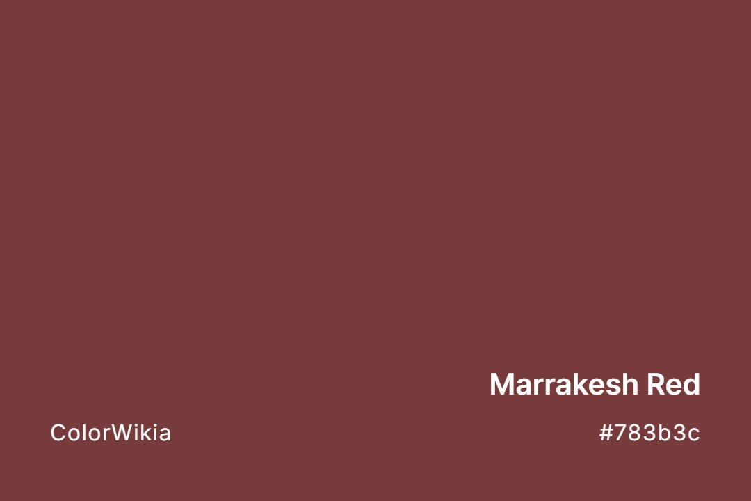 Marrakesh Red Color – #783b3c: Codes and Complete Breakdown