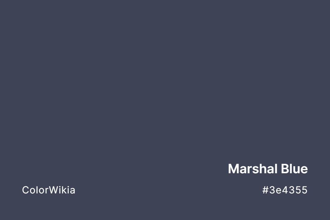 Marshal Blue Color – #3e4355: Codes and Complete Breakdown