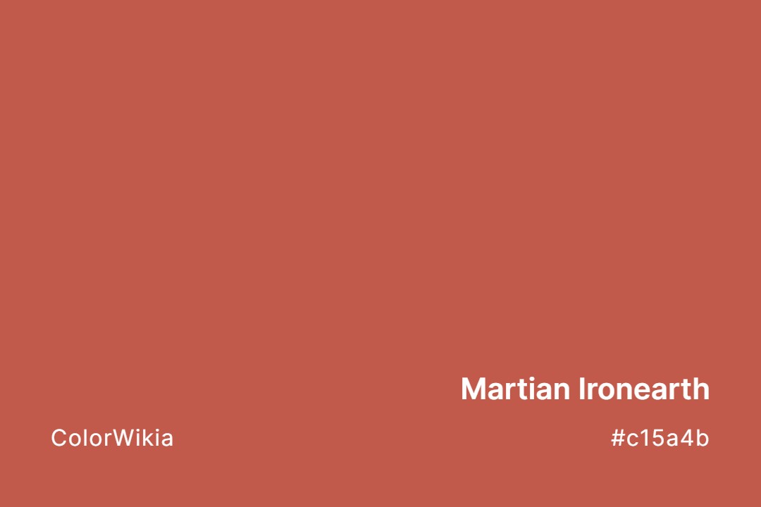 martian ironearth color c15a4b