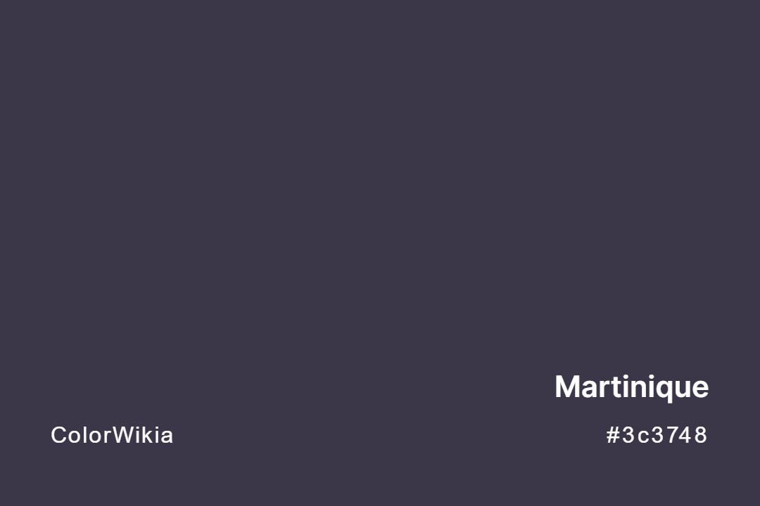 Martinique Color – #3c3748: Codes and Complete Breakdown