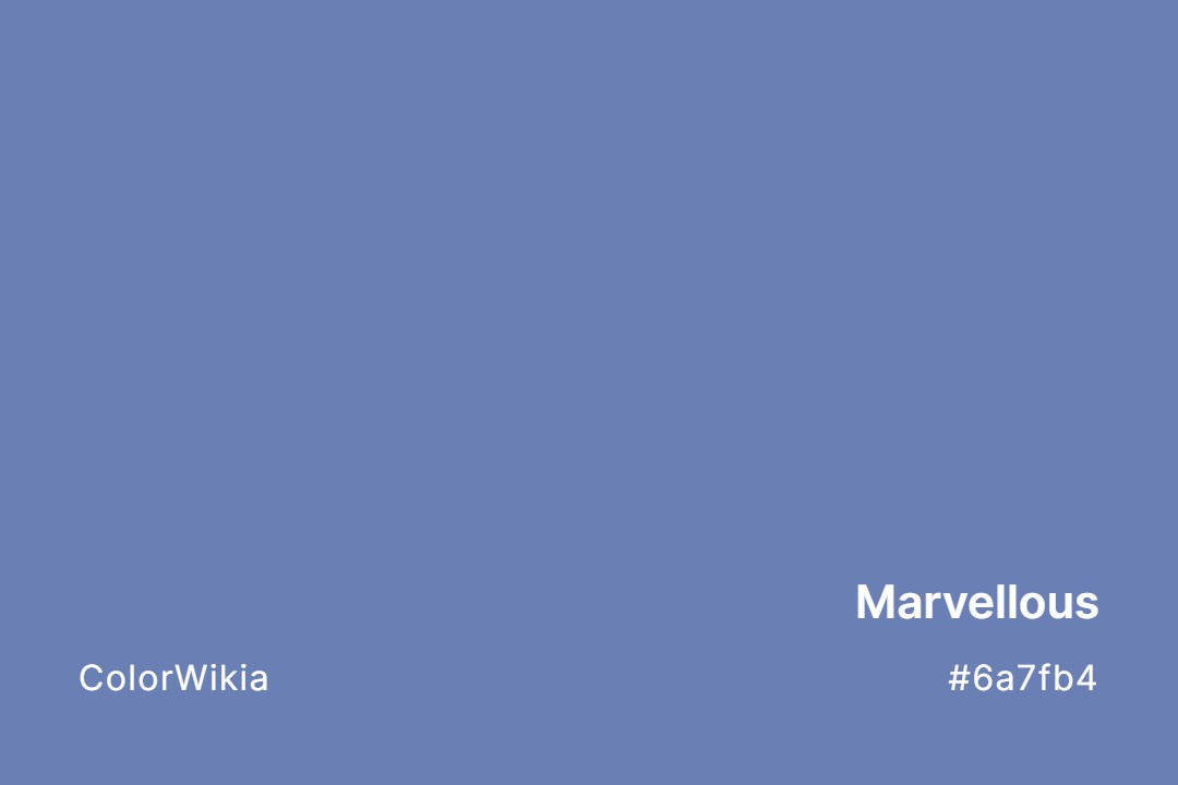Marvellous Color – #6a7fb4: Codes and Complete Breakdown