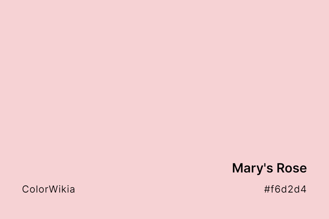 Mary’s Rose Color – #f6d2d4: Codes and Complete Breakdown