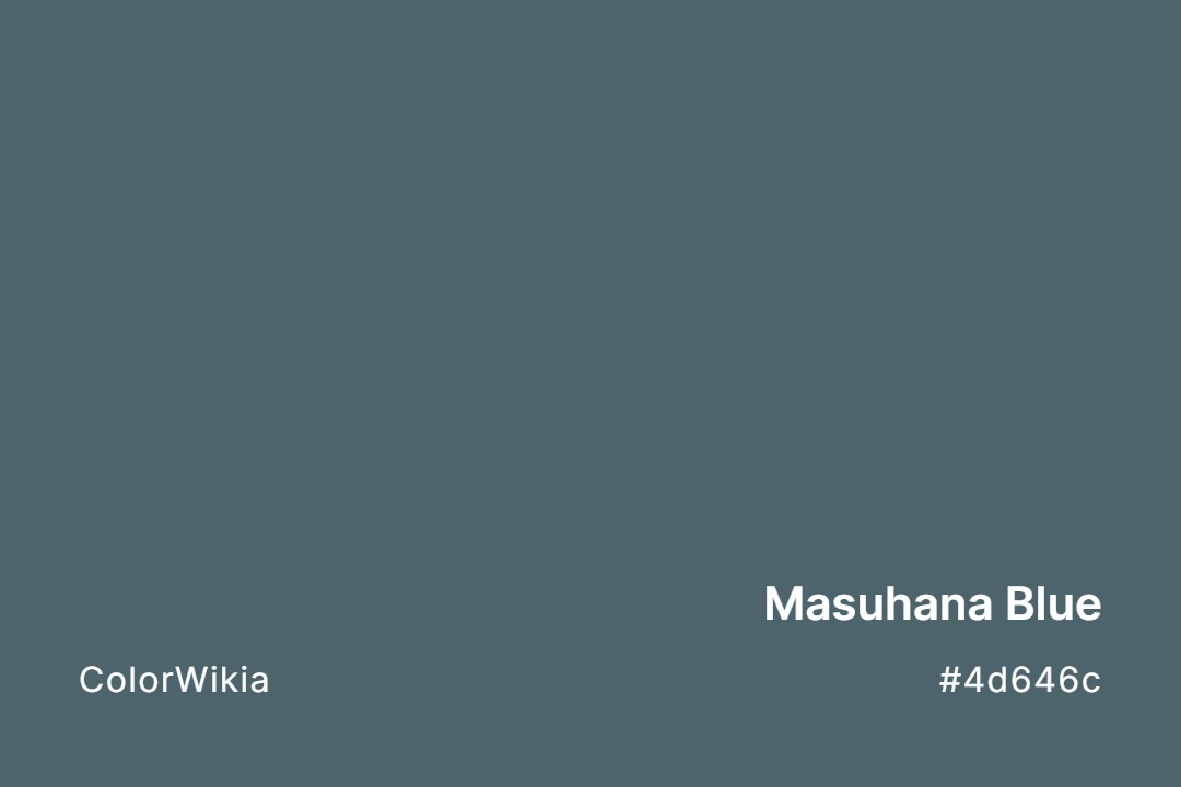 Masuhana Blue Color – #4d646c: Codes and Complete Breakdown