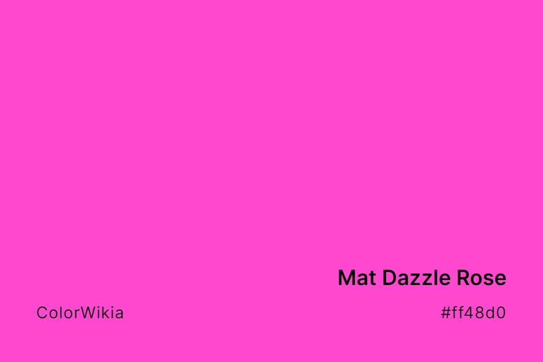 mat dazzle rose color ff48d0