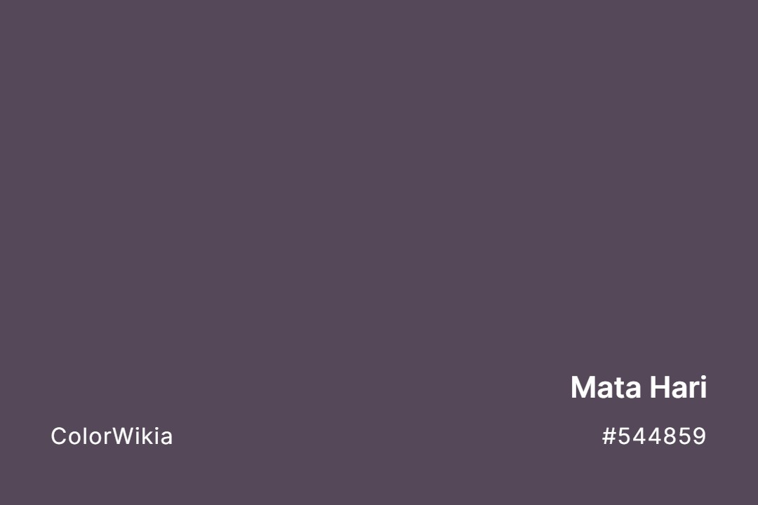 Mata Hari Color – #544859: Codes and Complete Breakdown