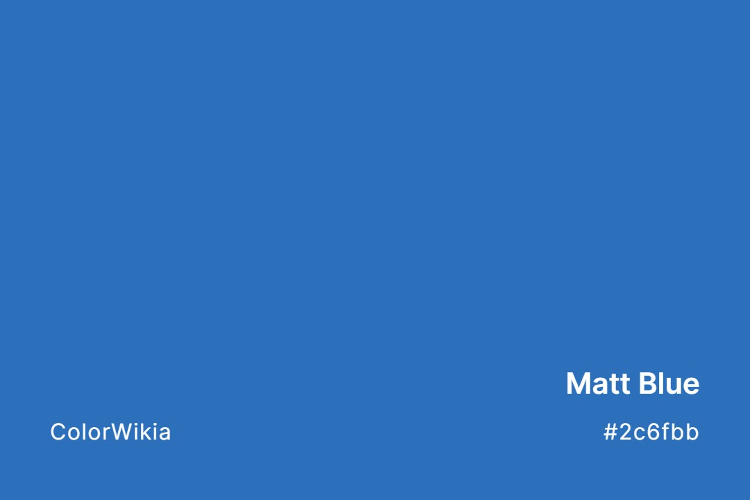 matt blue color 2c6fbb