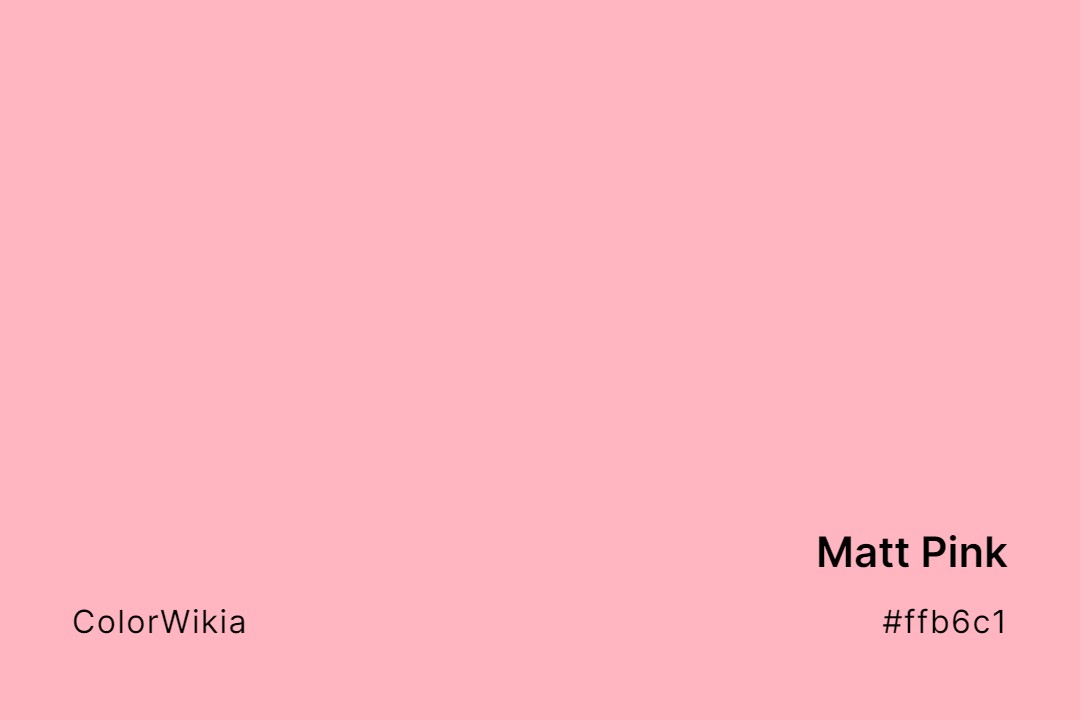 matt pink color ffb6c1