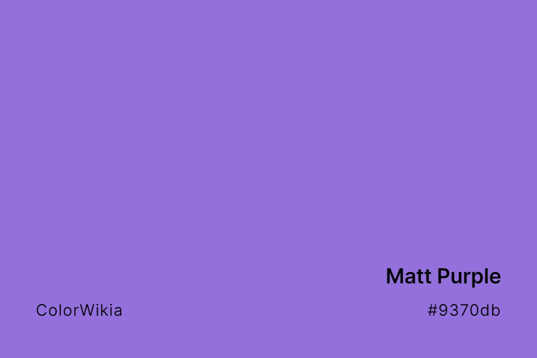 9 Shades of Matt Color