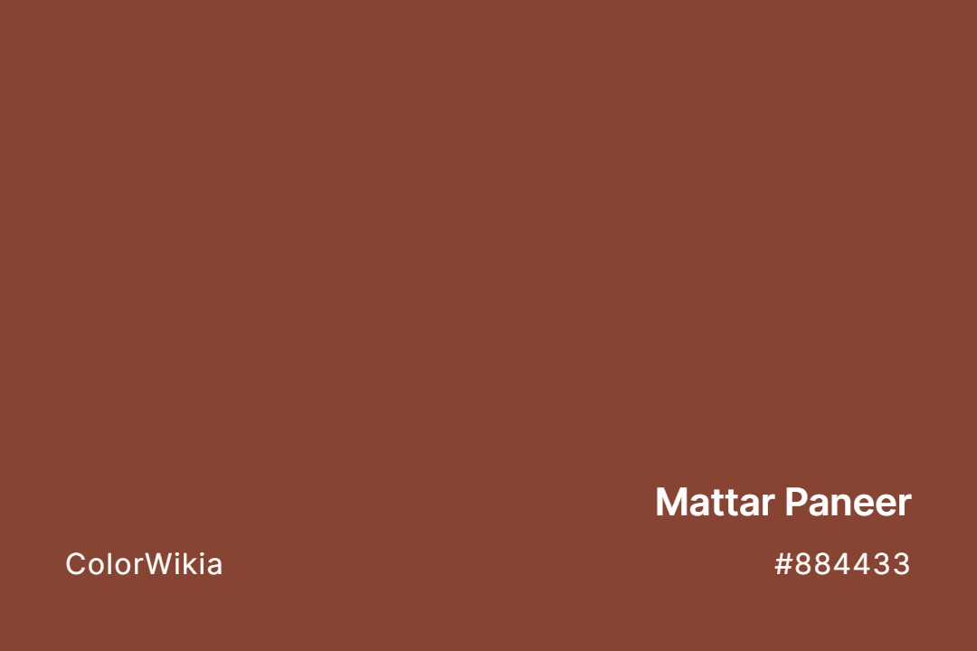 Mattar Paneer Color – #884433: Codes and Complete Breakdown