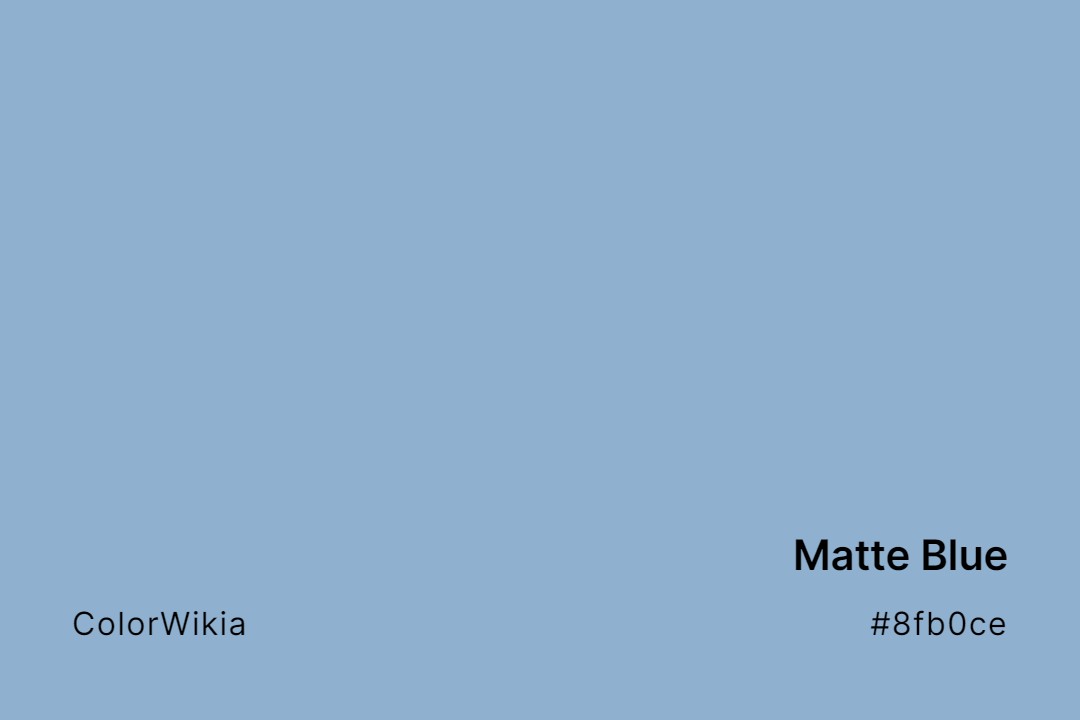 matte blue color 8fb0ce