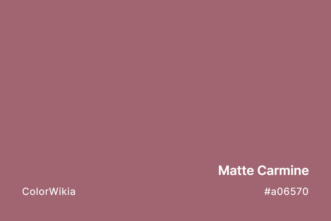 matte carmine color a06570