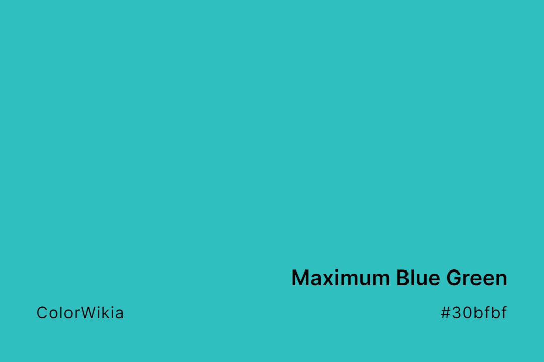 maximum blue green color 30bfbf