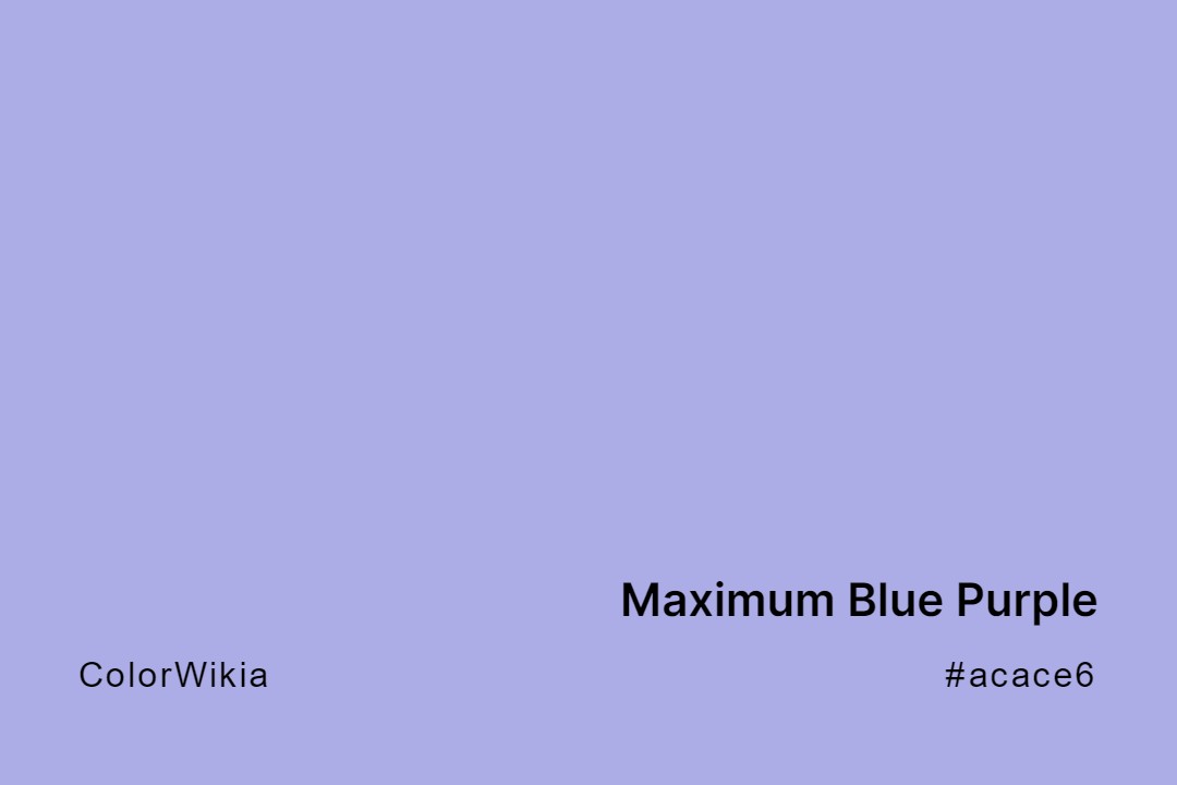 maximum blue purple color acace6