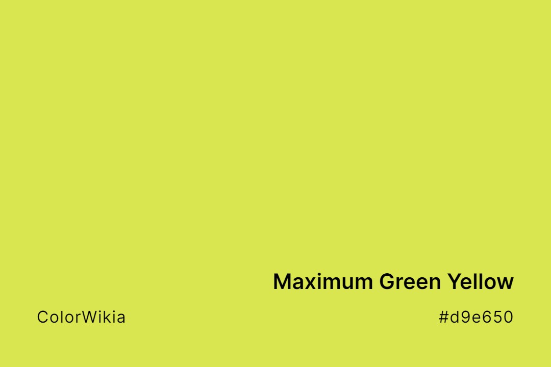 maximum green yellow color d9e650