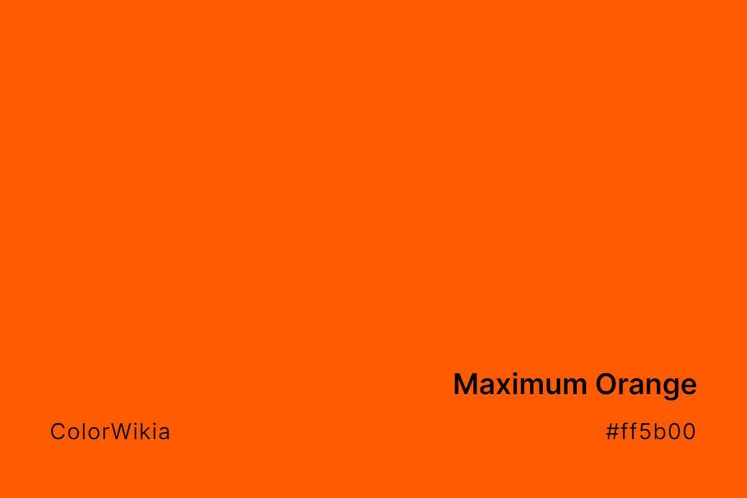 maximum orange color ff5b00